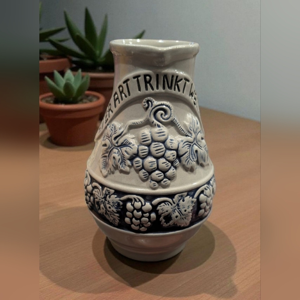 German stoneware wine pitcher jug carafe stein Original King stoneware